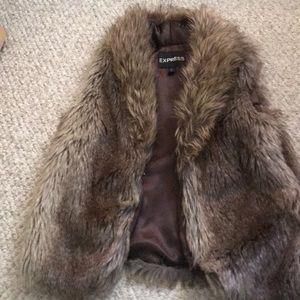 Faux fur vest